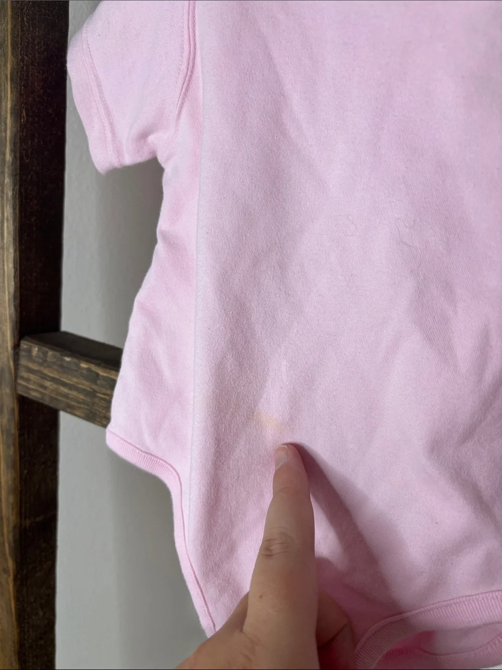 Vintage Mc Baby Classic Pink Short-Sleeve Baby Bodysuit Size 0-3M